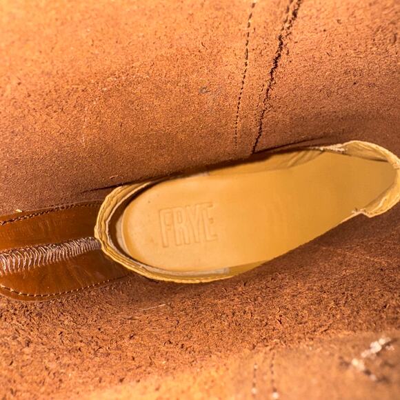 NWOT Frye Veronica walnut brown leather boots - Picture 4 of 7